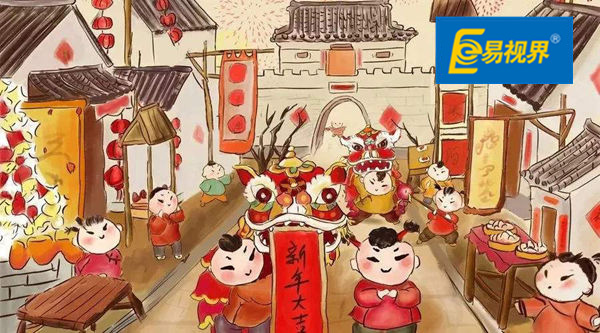 春節習俗貼年畫