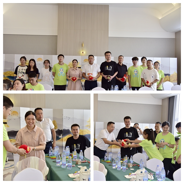 易視界向南陽醫專的老師贈送小禮物